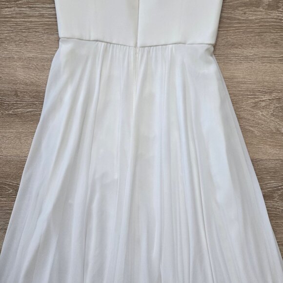 Amsale Custom Bridal Dress Chiffon Wedding Gown Floor-Length Sz 4 New with Tags - Picture 10 of 16
